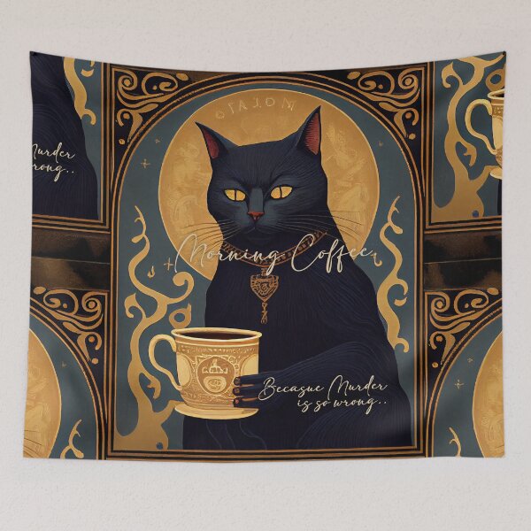 Item preview, Coffee because murder is wrong.  designed and sold by The-Dark-Art.