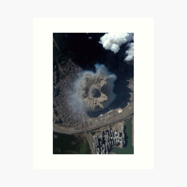 Item preview, An asteroid impact seen to hit a city in the year 2030 designed and sold by DSAHART.