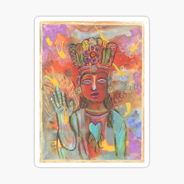 Goddess of the Violet Flame Sticker