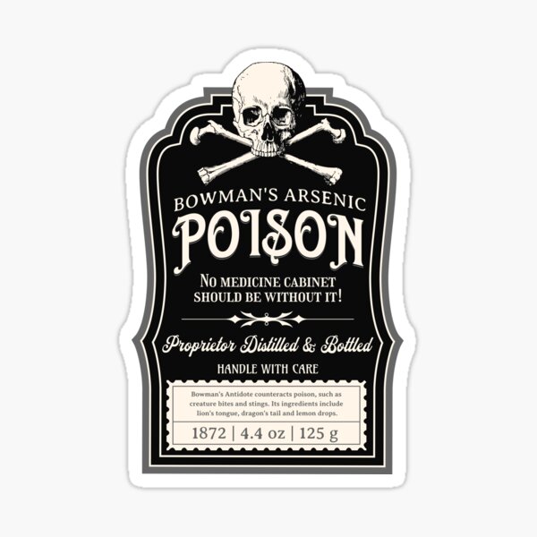 Apothecary Label Stickers for Halloween and Medicine Cabinets 
