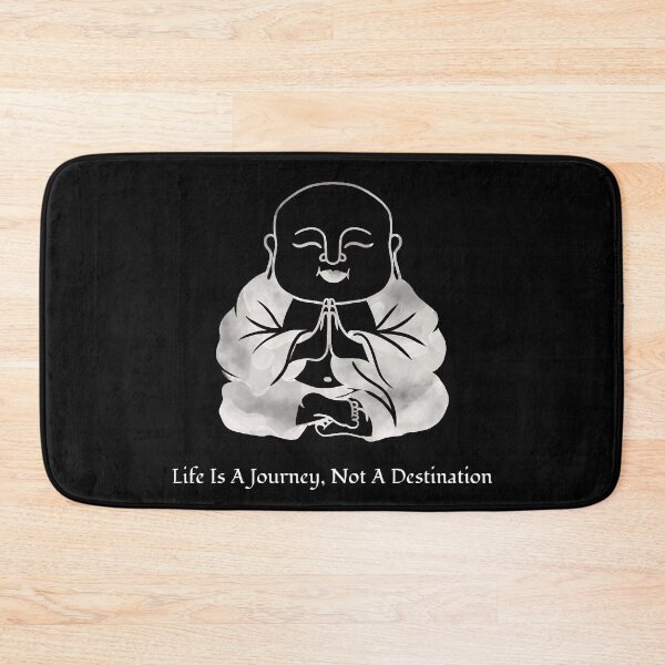 Item preview, Life Is A Journey, Not A Destination Buddha designed and sold by Harmonick-Tees.