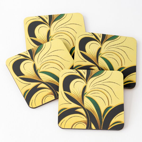 Item preview, Romantic Art Deco Sophisticated Floral And Leaf Designs designed and sold by DEC02.