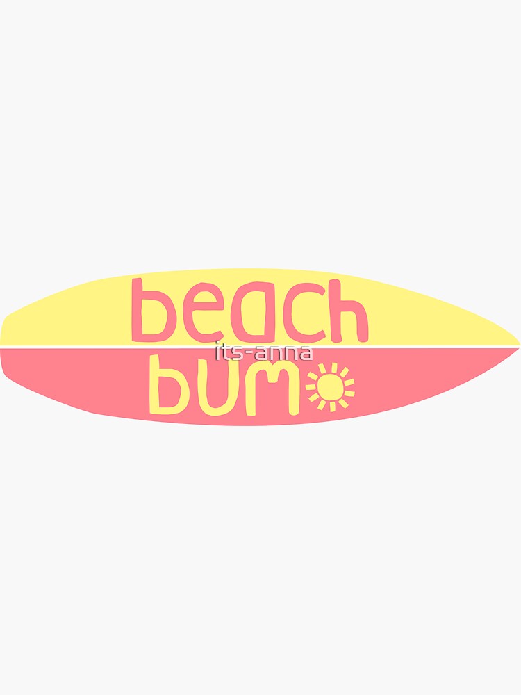 Beach Bum  Sticker – Roaming Heart