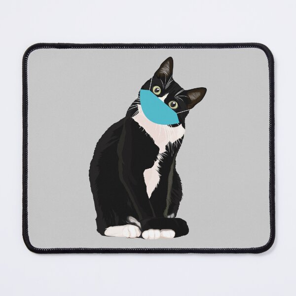 Item preview, Cute Cat Wearing Surgical Mask designed and sold by TrendTastic.