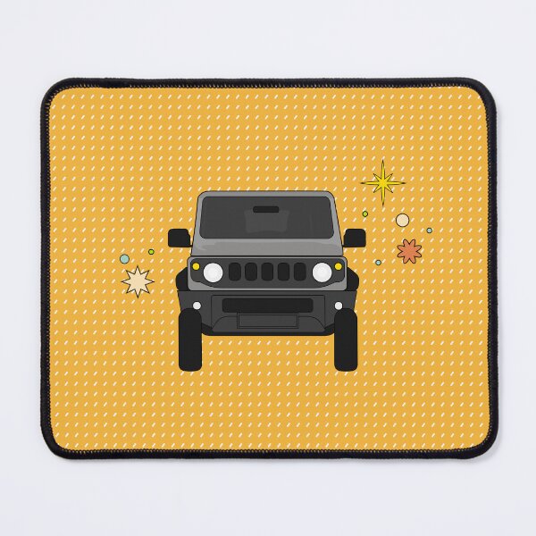Item preview, Medium Grey Suzuki Jimny - Yellow Dotted Pattern designed and sold by stoicjimny.