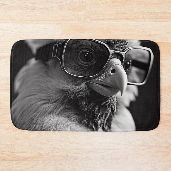 Item preview, Rooster Ruckus: A Black and White Portrait designed and sold by Artventure1.