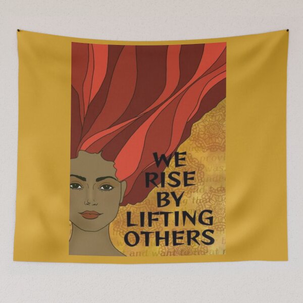 Item preview, Radical Feminist Quote - We Rise By Lifting Others designed and sold by LethalPixieDust.