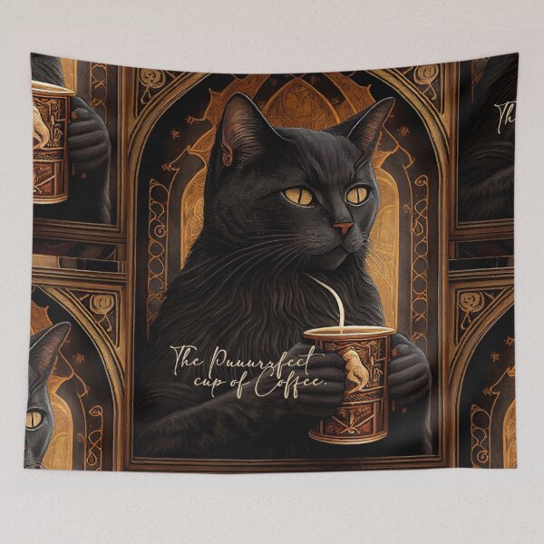 Item preview, The Puurrffect cup of Coffee. designed and sold by The-Dark-Art.