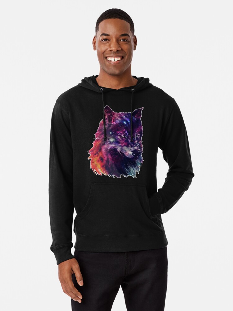 Galaxy wolf hot sale unisex hoodie