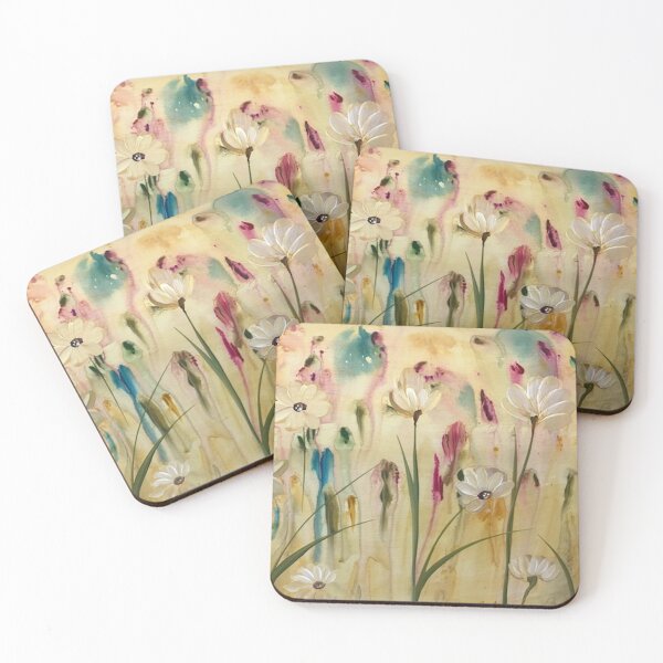 Item preview, Wildflowers Art, Abstract Floral Painting, Lisa Kirwan Art Designs, Colorful Unique Wildflowers designed and sold by KirwanArt.