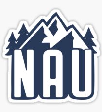 NAU Mountains- Navy Sticker
