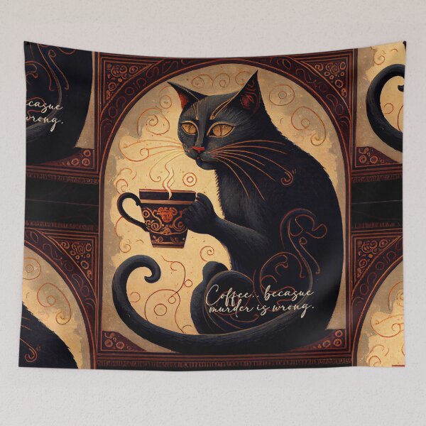 Item preview, Coffee because murder is wrong. designed and sold by The-Dark-Art.