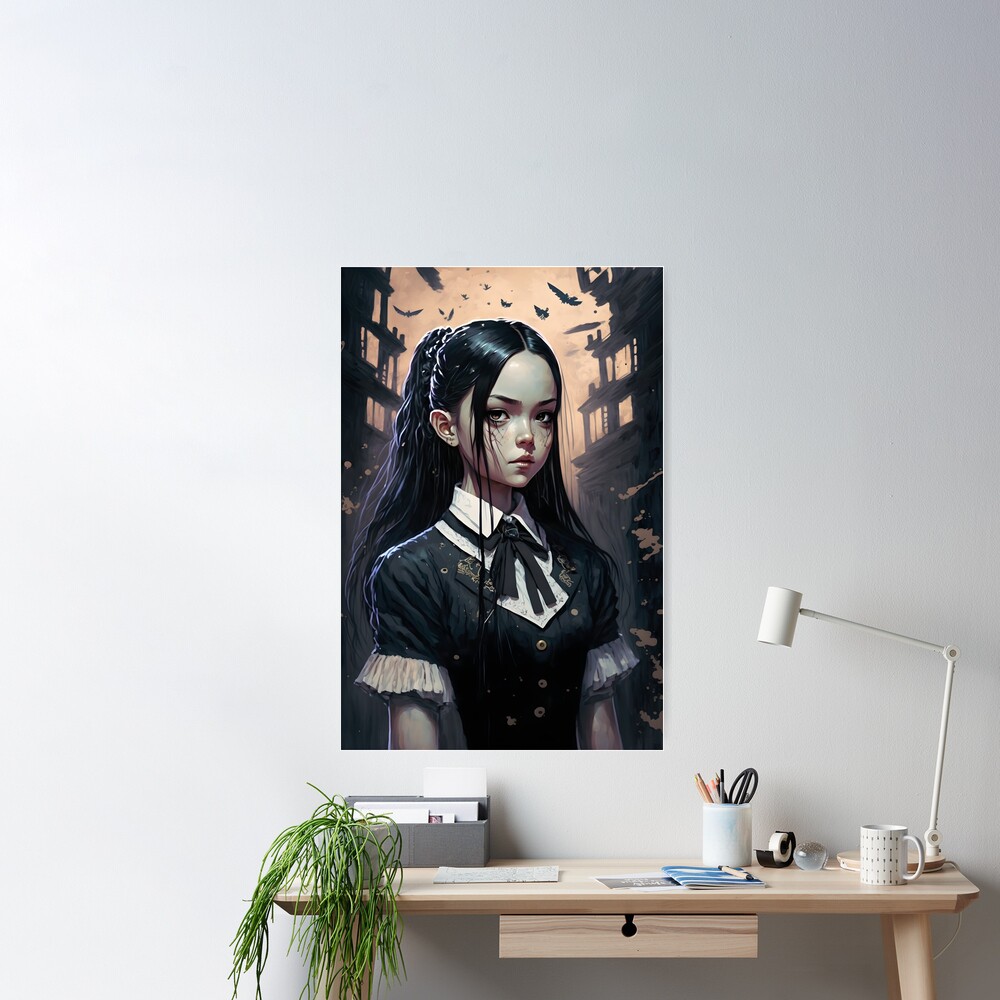 Wednesday Addams, Ai-Generated Art, Netflix, Netflix Fun Art