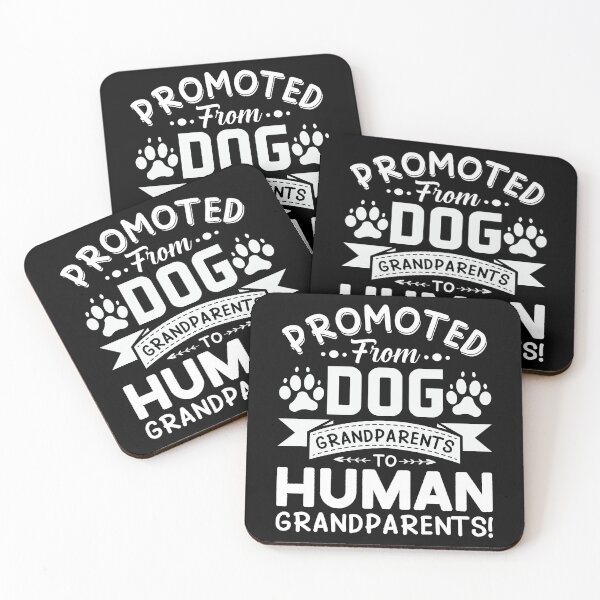 Item preview, Promoted from Dog Grandparents to Human Grandparents designed and sold by TADYSHOP.