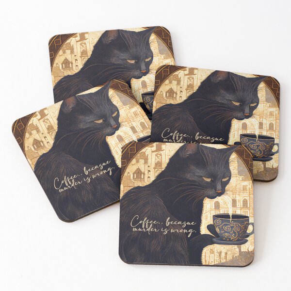 Item preview, Coffee because murder is wrong. designed and sold by The-Dark-Art.