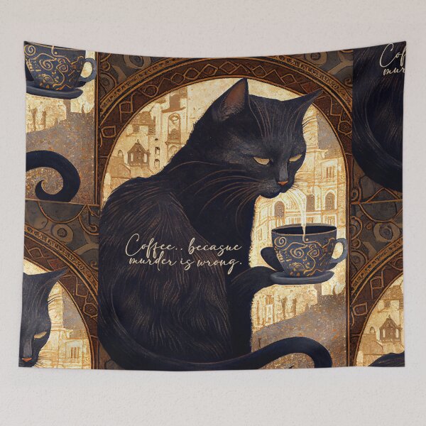 Item preview, Coffee because murder is wrong. designed and sold by The-Dark-Art.