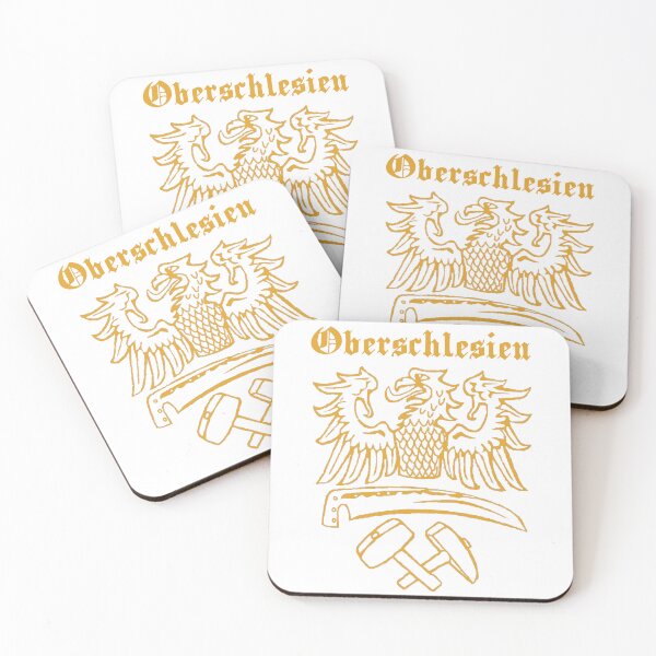 Item preview, Upper Silesia coat of arms with gold lettering 01 designed and sold by MDMDO.