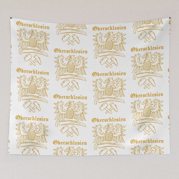 Item preview, Upper Silesia coat of arms with gold lettering 01 designed and sold by MDMDO.