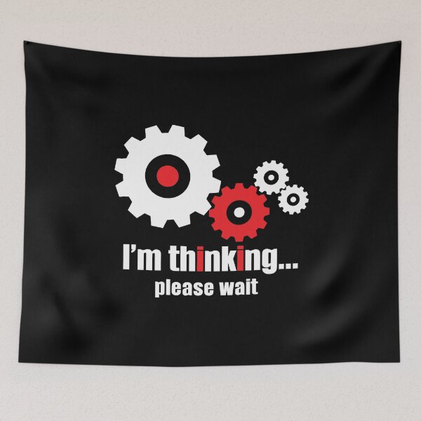 Item preview, I'm thinking please wait -  moving cogs  designed and sold by BuxomBabe21.