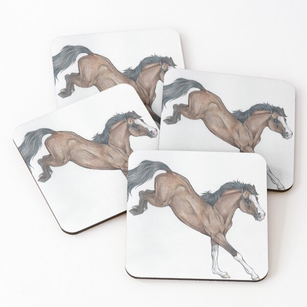 Item preview, Bay Dun Mustang Horse designed and sold by MoonShineCats.