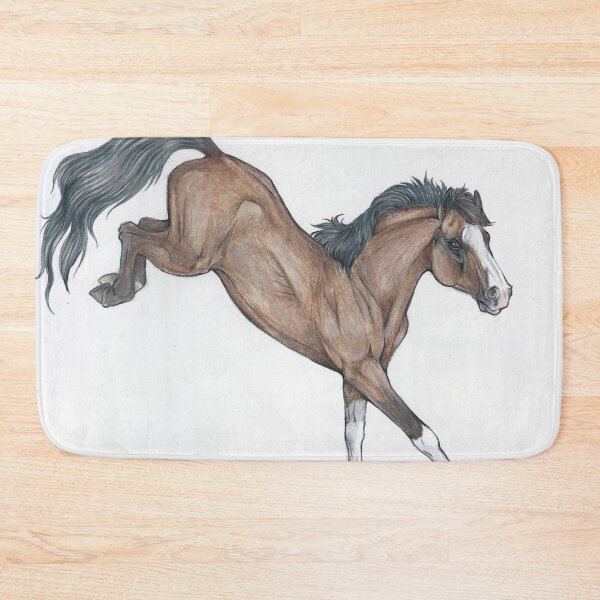 Item preview, Bay Dun Mustang Horse designed and sold by MoonShineCats.