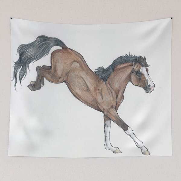 Item preview, Bay Dun Mustang Horse designed and sold by MoonShineCats.