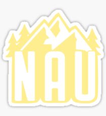 NAU Mountains- yellow Sticker