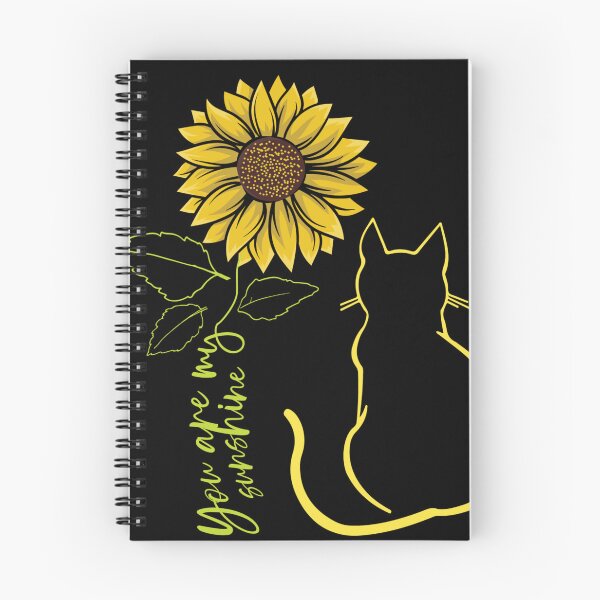 Item preview, Cute Modern You are my Sunshine Cat Sunflower designed and sold by Xx4thseasonxX.