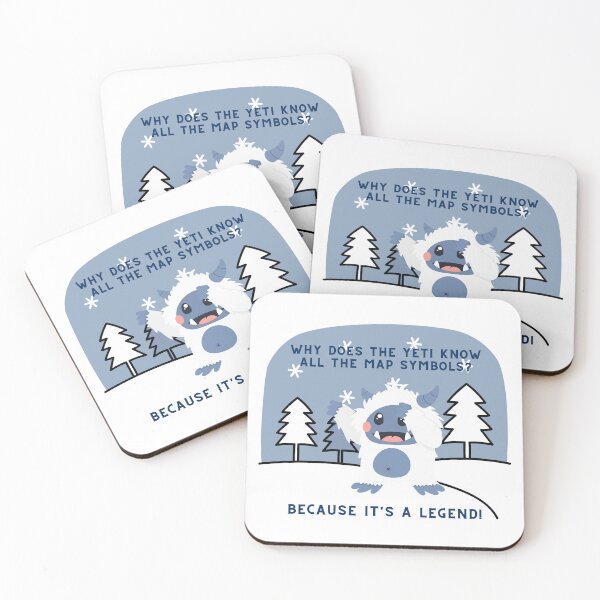 Item preview, Why Does The Yeti Know All The Map Symbols? designed and sold by Suzielie.
