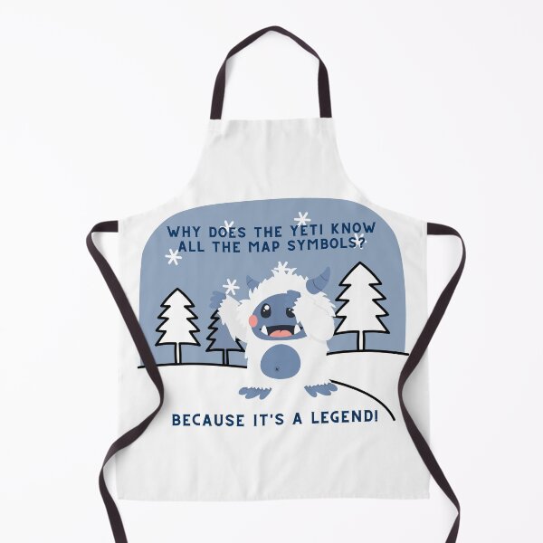 Item preview, Why Does The Yeti Know All The Map Symbols? designed and sold by Suzielie.