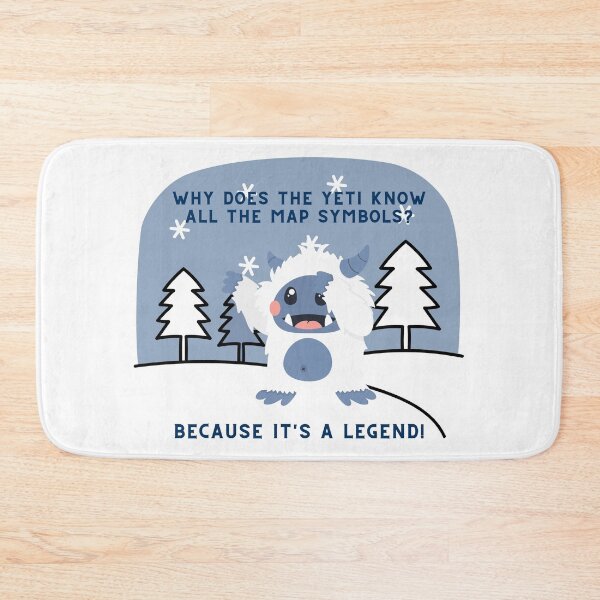 Item preview, Why Does The Yeti Know All The Map Symbols? designed and sold by Suzielie.