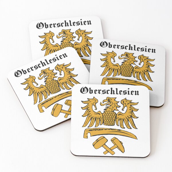 Item preview, Upper Silesia coat of arms with gold lettering 02 designed and sold by MDMDO.