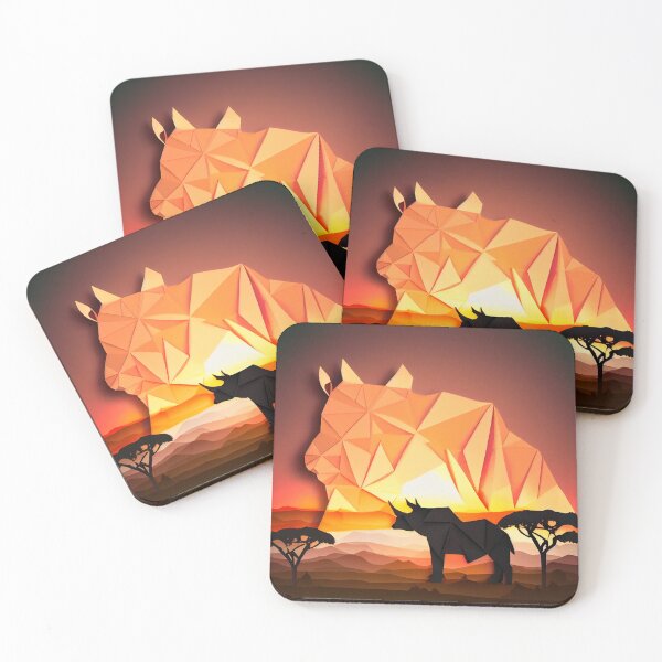 Item preview, beautiful african savana landscape, origami designed and sold by ArtificialGenes.