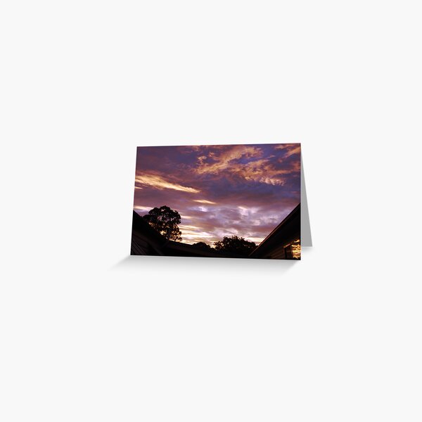 evening sky Greeting Card