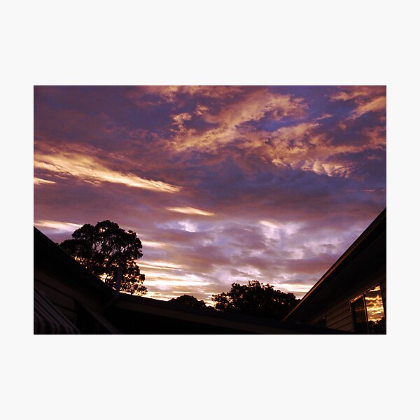 evening sky Photographic Print