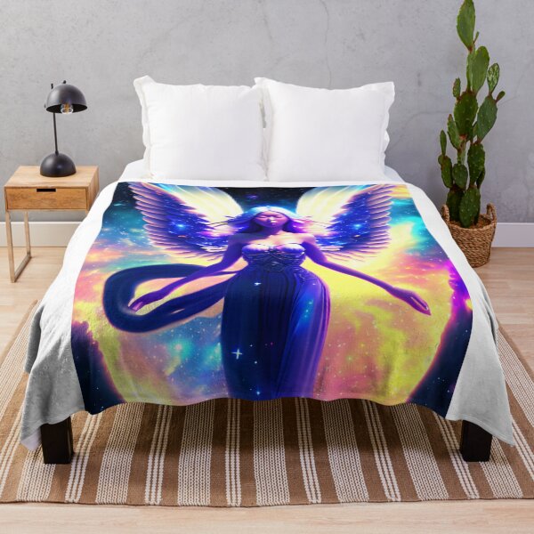 Item preview, Woman Angel With A Colorful Background designed and sold by VitalDesigner.