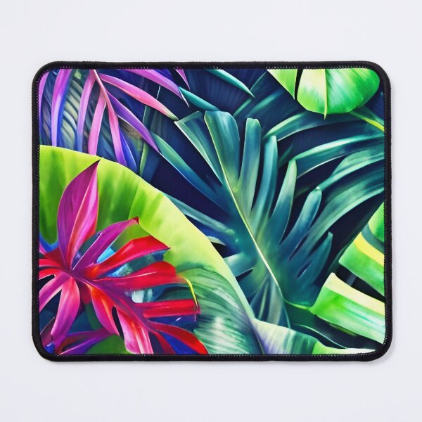 Item preview, Tropical leaves jungle landscape designed and sold by Ascooepics.