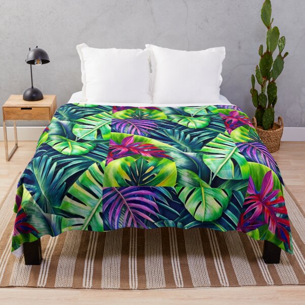 Item preview, Tropical leaves jungle landscape designed and sold by Ascooepics.