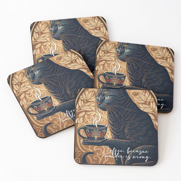 Item preview, Coffee because murder is wrong. designed and sold by The-Dark-Art.