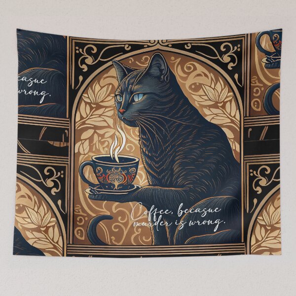 Item preview, Coffee because murder is wrong. designed and sold by The-Dark-Art.