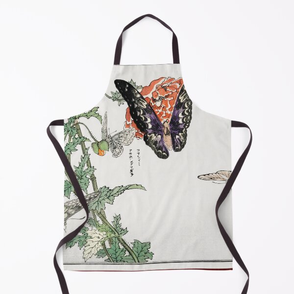 Item preview, Butterflies and plant illustration from Churui Gafu (1910) by Morimoto Toko designed and sold by StoicMindset.