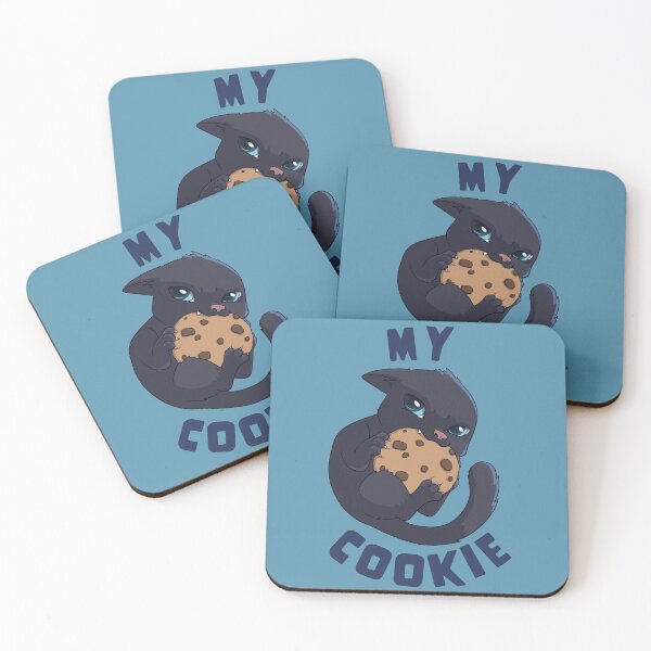 Item preview, My Cookie Angry Kitten in Blue designed and sold by PaperRain.