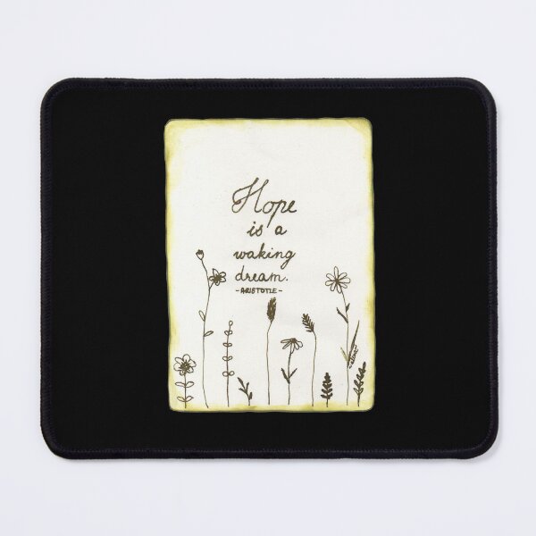 Item preview, Quote Card #8 - Hope is a waking dream. - Aristotle Quote With Flower Illustration designed and sold by WordsOf--Wisdom.