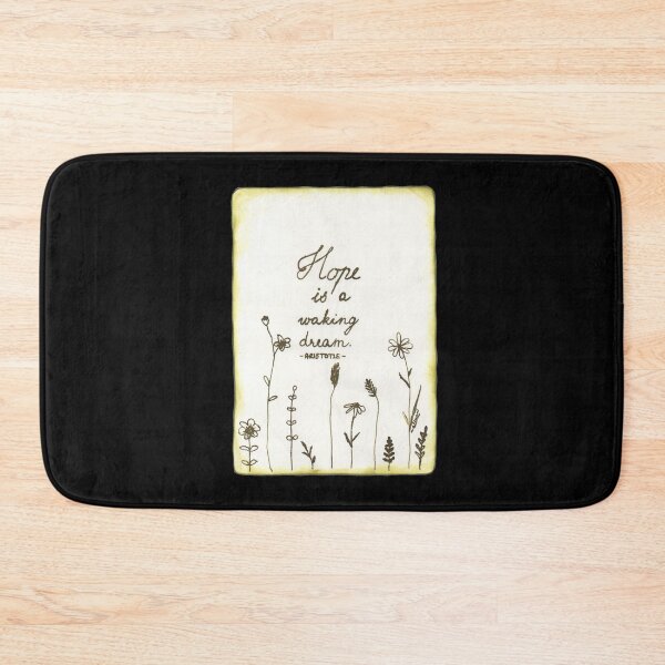 Item preview, Quote Card #8 - Hope is a waking dream. - Aristotle Quote With Flower Illustration designed and sold by WordsOf--Wisdom.