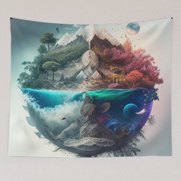 Item preview, Miniature Globe with Clashing Oceans  designed and sold by IllReputes.