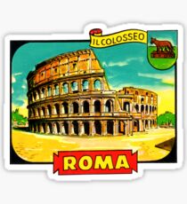 The Colosseum Rome Italy Vintage Travel Decal Sticker