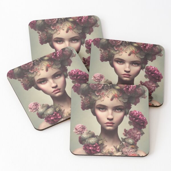 Item preview, Zaira Flowery Girl Portrait  designed and sold by Kamiri.