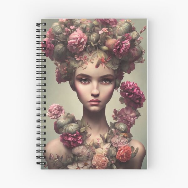 Item preview, Zaira Flowery Girl Portrait  designed and sold by Kamiri.