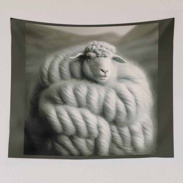 Item preview, Sheep in wool designed and sold by FlatLandPrints.