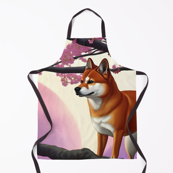 Item preview, Shiba Inu dog, cherry blossom tree, Ai Generated Art designed and sold by ACC .